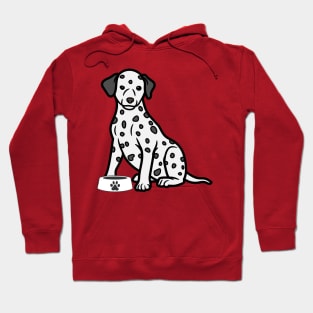 Maltese dog with a bowl. Hoodie